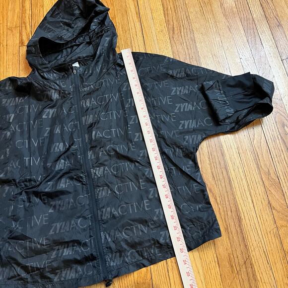 Zyia Hoodie Womens XL All Over Print Performance Lightweight Black - Picture 7 of 7